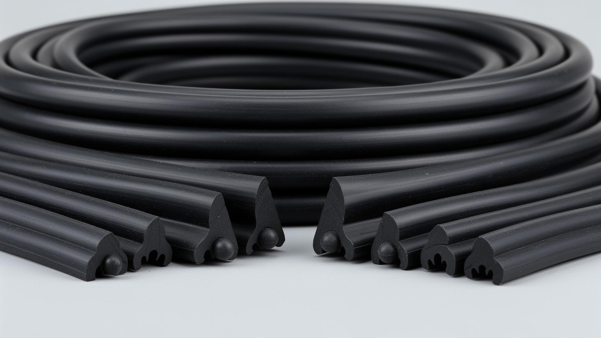 EPDM and silicone rubber gaskets with glazing hardware